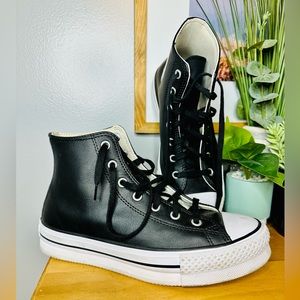 Black Leather Converse